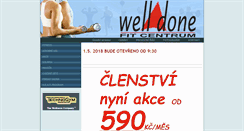 Desktop Screenshot of fitcentrum-welldone.cz