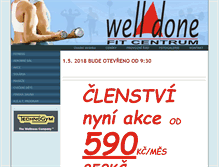 Tablet Screenshot of fitcentrum-welldone.cz